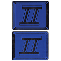UF82395    Force II Logo Decal Pair